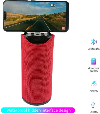 ATARC Table Top AST 311 10 Watt Portable Wireless Bluetooth Speaker and Unique , Splashproof , Voice Assistance & Multi connectivity Options (3.5 AUX, Micro-SD, FM Radio) Redat7 10 W Bluetooth Speaker(Red, Stereo Channel)