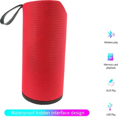 ATARC Wireless Bluetooth Speaker 10W, Portable Speaker with Studio Quality Sound, Powerful Bass, 6 Hours Playtime, Waterproof, Bluetooth 4.2 and in-Built Mic Redat3 10 W Bluetooth Speaker(Red, Mono Channel)