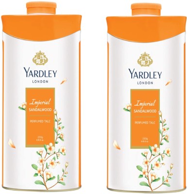 YARDLEY IMPERIAL SANDALWOOD TALC 250GM PACK 2(2 x 250 g)