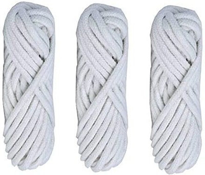 snehatrends white Thread(10 m Pack of3)