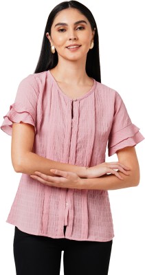 GO.4.IT Casual Striped Women Pink Top