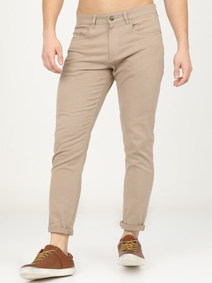 HIGHLANDER Tapered Men Khaki Trousers