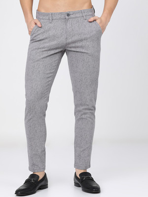 HIGHLANDER Slim Fit Men Grey Trousers