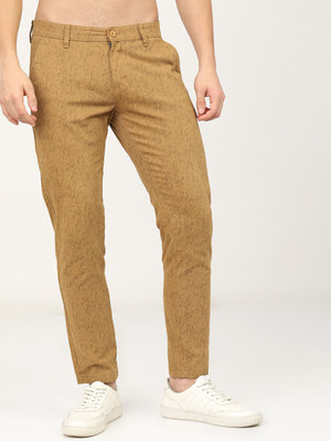 HIGHLANDER Slim Fit Men Beige Trousers