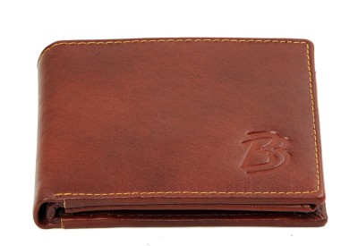Blackburn Men Brown Genuine Leather Wallet(3 Card Slots)