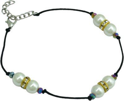 HIGH TRENDZ Stylish Black Thread Anklet With Charm Cotton Dori Anklet