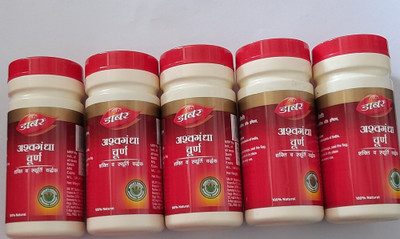 Dabur ASHWAGANDHA CHURNA (PACK OF 5) 60G(Pack of 5, 300 g)