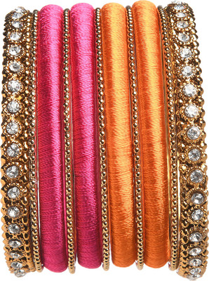YOUGLAM Brass Gold-plated Bangle Set(Pack of 12)