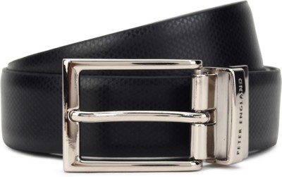 PETER ENGLAND Men Black Artificial Leather Belt