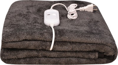 ARCOVA HOME Solid Double Electric Blanket for  Heavy Winter(Polyester, Grey)