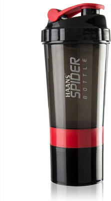 HAANS 500 ml Plastic Shaker(Pack of 1, Red)