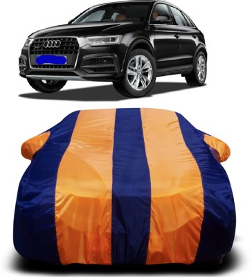 Ascension Car Cover For Audi New Q3 (With Mirror Pockets)(Orange, Blue)