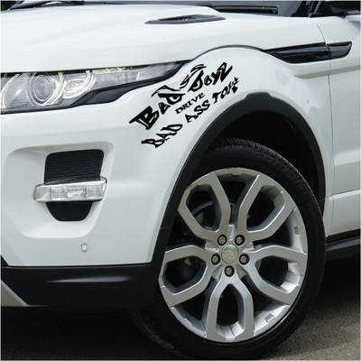 komstec Sticker & Decal for Car & Bike(Black)