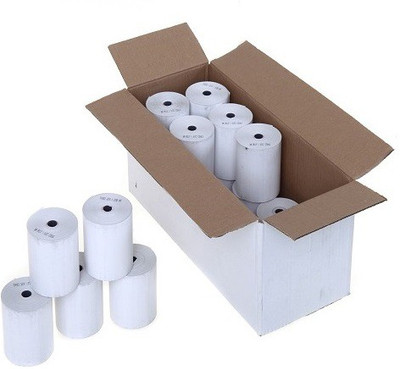 AIMERS 2 Inch Cash Register Machine Thermal Paper Roll- 57mm(Width)x25meter(Length), Pack of 10 Rolls 57mm 70 gsm Thermal Paper(Set of 10, White)