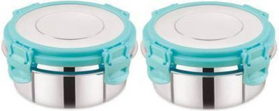 PM SELECT Steel Grocery Container  - 250(Pack of 2, Blue)