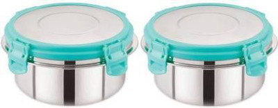 PM SELECT Steel Grocery Container  - 500 ml(Pack of 2, Blue)