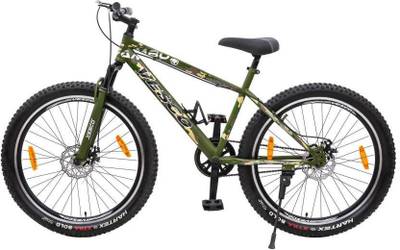 vesco Ambush 27.5" T-V19 MTB Single Speed Green (Army Graphics/Camouflage) Cycle 27.5 T Road Cycle  (Single Speed, Green)