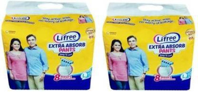 LIFREE Adult Pants Large (Pack Of 2) Adult Diapers - L(20 Pieces)