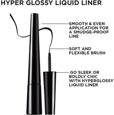THTC New Intense Black Pigment, Smudge Proof, Water Proof, Smudge Proof Liquid liner 5 ml(BLACK)