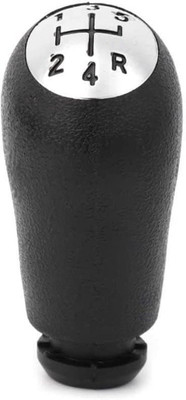 Adhvik Rubber, Plastic Gear Knob(Black)