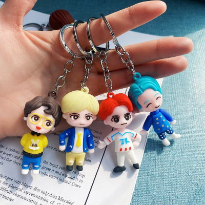 BORING 4 Bangtan Boys Height - 7CM Action Figure Keychain Key Chain