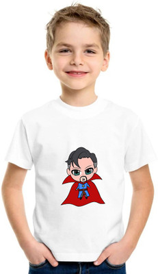 Shubham designer gallery Baby Boys & Baby Girls Printed Cotton Blend Regular T Shirt(White, Pack of 1)