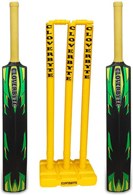 CLOVERBYTE Blast Cricket Combo Set of Cricket Bat And Cricket Wicket Plastic bat full size ( Plastic bat + Wicket) Cricket Kit