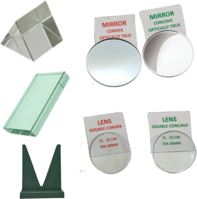 Smartcircuits Optics Science Activities| Optics activity set | Lens Activities, Mirror Activities, Prism Activities, Glass Slab Activities| Light Activity Kit| Best optics set with manual(Multicolor)