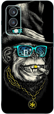TJ CREATION OnePlus Nord 2 5G Mobile Skin(Ultra Super Smart And Crazy Monkey Skin With High Matte Finish.)