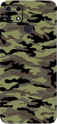 AsSkin Realme Narzo 30 A, real me narzo 30 a Mobile Skin(Ultra Super Camo Military Green With High Matte Finish.Skin..)