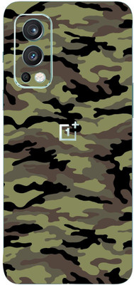 BugguSkin OnePlus Nord 2, oneplus nord2 Mobile Skin(Ultra Super Military Green Camouflage Skin With High Matte Finish., Mobile Skin (Back+Side+Camera).)