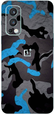 TJ CREATION OnePlus Nord 2 5G Mobile Skin(Ultra Super Camouflage Military Blue Skin With High Matte Finish.)