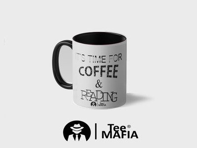 Tee Mafia Its Time For Coffee And Reading Coffee Ceramic Coffee Mug(330 ml)