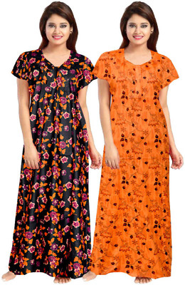 AAKARSHANA CREATION Women Nighty(Multicolor)