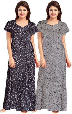 AAKARSHANA CREATION Women Nighty(Multicolor)