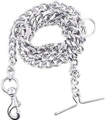 Rvpaws Dog Chain Silver Grind No.8 for Medium Size Dogs (L - 60inch) 30 cm Dog Chain Leash(Silver)