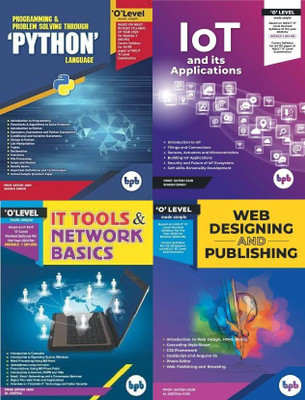 O Level Made Simple Programming & Problem Solving Through 'PYTHON' Language & Internet Of Things (IOT) & Its Applications & IT Tools & Network Basics & Web Designing And Publishing In English(Paperback, Satish Jain) O Level Made Simple Programming & Problem Solving Through 'PYTHON' Language & Internet Of Things (IOT) & Its Applications & IT Tools & Network Basics & Web Designing And Publishing In English(Paperback, Satish Jain)