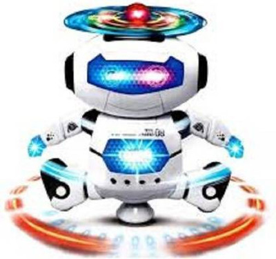 Ghoniya enterprise Toys & Gift Gallery Musical Dancing Robot 360 Degree Stunt Spin Multi Colour (White)(Multicolor)