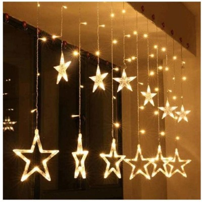 GLowcent 138 LEDs 2.49 m White Flickering Star Rice Lights(Pack of 1)
