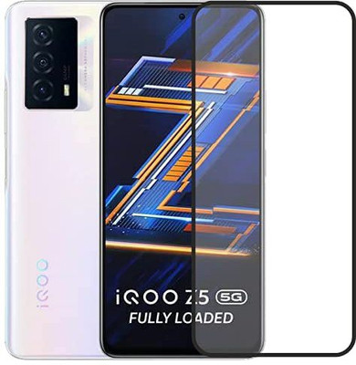 INFINITYWORLD Edge To Edge Tempered Glass for iQOO Z5 5G(Pack of 1)
