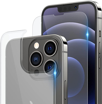 PR SMART Front and Back Tempered Glass for iPhone 13 Pro(Pack of 2)