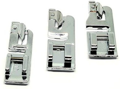 ZENITH Combo 3PCS Rolled Hem Pressure foots Snap on type for Automatic Electric Low shank Sewing Machines suitable for Usha Janome Brother Singer etc . Steel Finish (Combo 3PCS Rolled Hem Pressure foots) Pressure Feet for Singer Brother Usha with Low Shank(Pack of 3) ZENITH Combo 3PCS Rolled Hem Pressure foots Snap on type for Automatic Electric Low shank Sewing Machines suitable for Usha Janome Brother Singer etc . Steel Finish (Combo 3PCS Rolled Hem Pressure foots) Pressure Feet for Singer Brother Usha with Low Shank(Pack of 3)