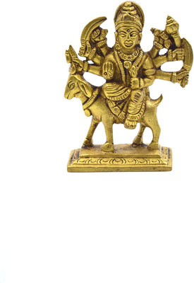 Kalarambh Brass Lord Meldi Devi Idol for Pooja Home Collectible Handicraft Art Decorative Showpiece  -  7.62 cm(Brass, Gold)
