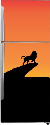 Crown Decals 160 cm Decorative abstract multicolor the simba lion king wallpaper sticker for fridge décor Self Adhesive Sticker(Pack of 1)
