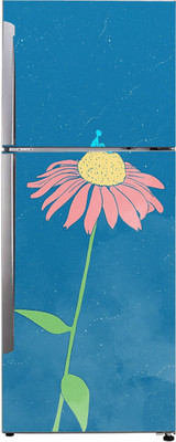 K2A Studio 60 cm multicolor alone men sitting on the flower Self Adhesive Sticker(Pack of 1)