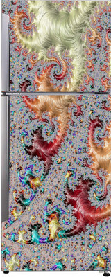 K2A Studio 60 cm multicolor 3d stylish new design, colorful Self Adhesive Sticker(Pack of 1)