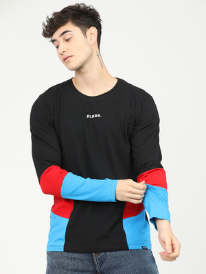 HIGHLANDER Colorblock Men Round Neck Multicolor T-Shirt