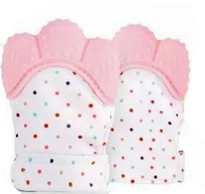 ND BROTHERS Baby Silicon Mitten teether bpa Free Hand Glove for Easy Teething DN59 Teether(Multicolor)