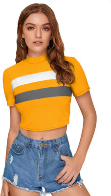 SHREE KSHETRAPAL CREATION Casual Solid Women Grey Top