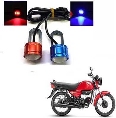 RWT Strobe Red & Blue Flashing Light License Plate Light, Brake Light Motorbike, Truck, Car LED (12 V, 4 W) -030 License Plate Light Motorbike LED for Hero (12 V, 10 W)(HF Dawan, Pack of 2)